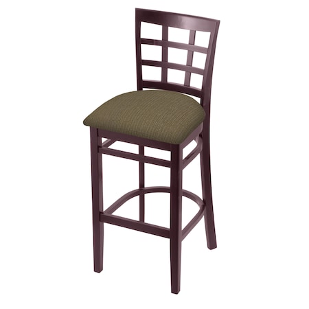 Holland Bar Stool Co 30" Bar Stool, Dark Cherry Finish, Graph Cork Seat 313030DC017